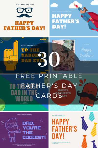 30 Free Printable Fathers Day Cards