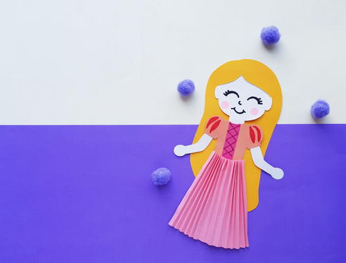 Princess Rapunzel Paper Doll Craft