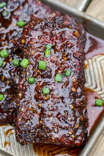 Smoked Spicy Asian Pork Ribs