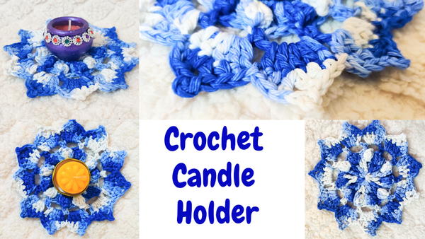 Crochet Candle Holder