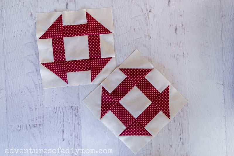 Churn Dash Quilt Block (in 4 Sizes!)