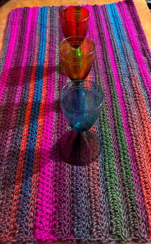 Vibrant 4-hour Crochet Table Runner