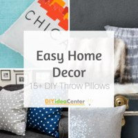 Easy Home Decor: 15+ DIY Throw Pillows