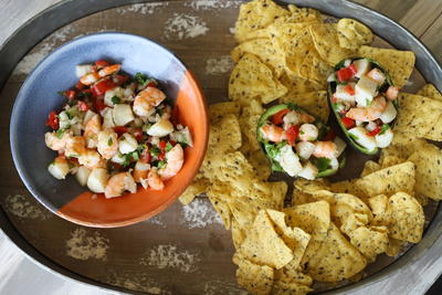 Scallop And Shrimp Seafood Salad Recipe