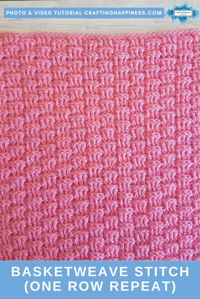 Basketweave Stitch (one Row Repeat) | Crafting Happiness