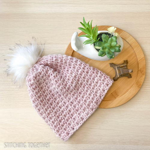 The Courtney Crochet Beanie Hat | AllFreeCrochet.com