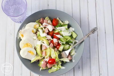 The Perfect Summer Cobb Salad With Homemade Dressing