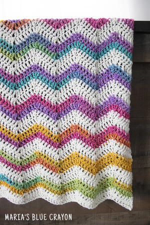 Rainbow Chevron Baby Blanket Allfreecrochet Com Rainbow Chevron Baby Blanket Allfreecrochet Com
