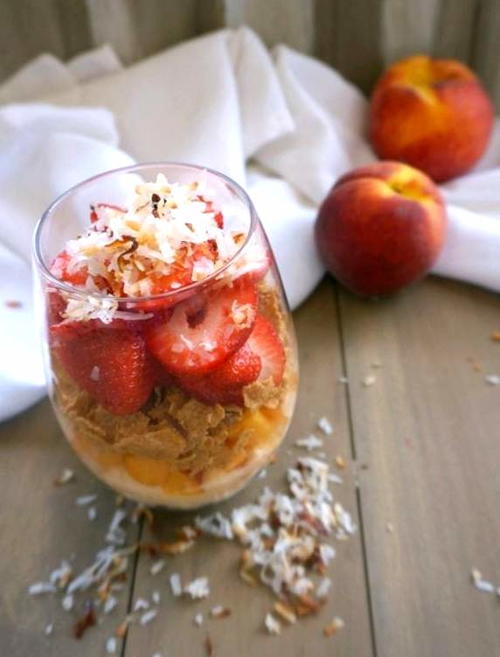 Berry Breakfast Parfait With Toasted Coconut