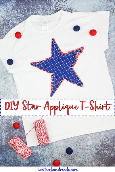 Diy Star Applique T-shirt