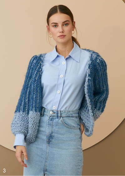 Knit Cardigan Pattern That Looks Like Jean