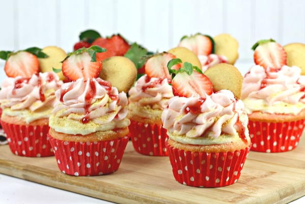 Strawberry Cheesecakes Cupcakes