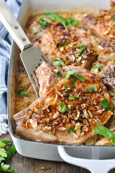 Country Pork Chops And Rice Bake