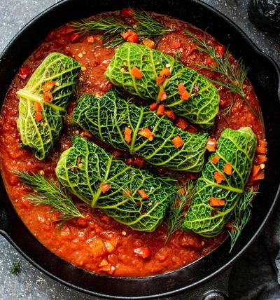 Delicious Slow-cooked Cabbage Rolls