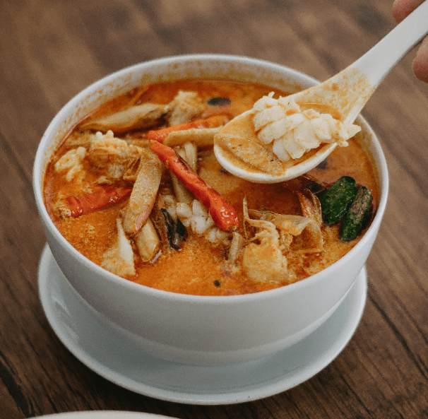 Creamy Coconut And Crab Soup