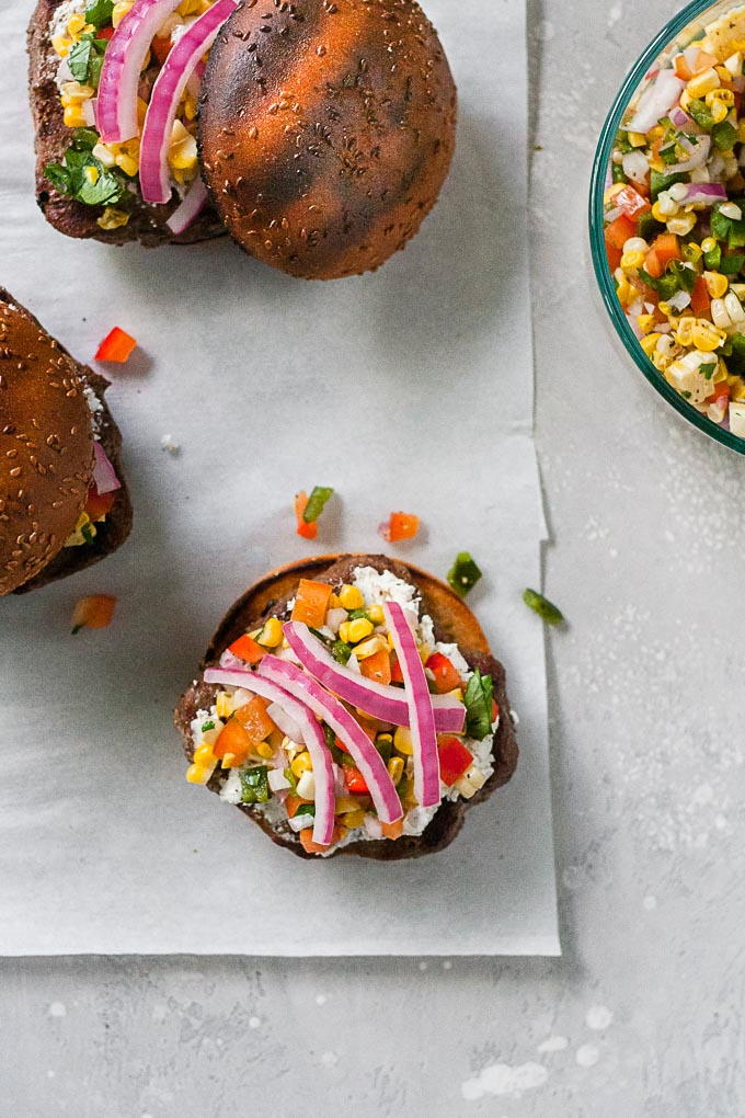 Herbed Goat Cheese Burgers