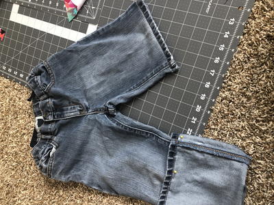 Turning Jeans Into Shorts | AllFreeSewing.com