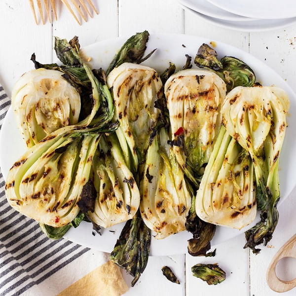 Miso Grilled Baby Bok Choy 