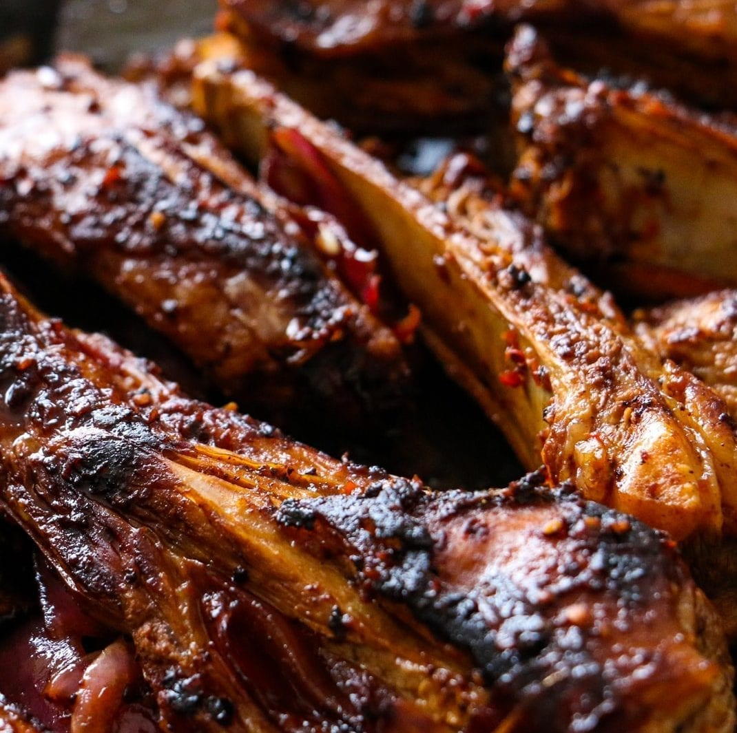 Sticky Grilled Pork Ribs 