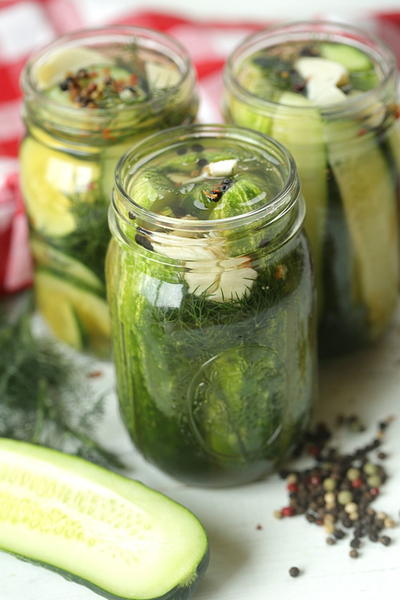 Easy Homemade Refrigerator Dill Pickles