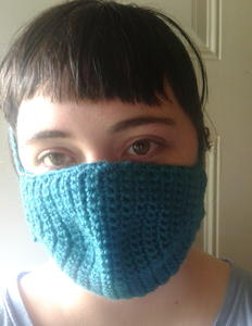 Adjustable Ties Crochet Face Mask 