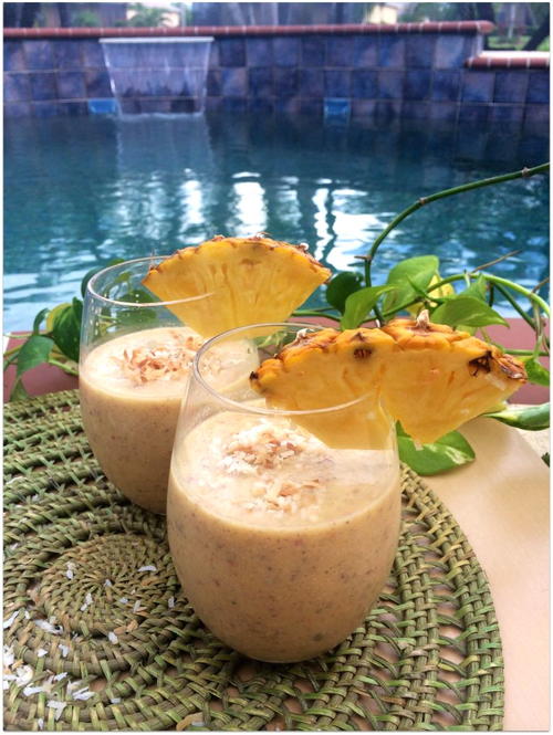 Pineapple Peach Pie Smoothies