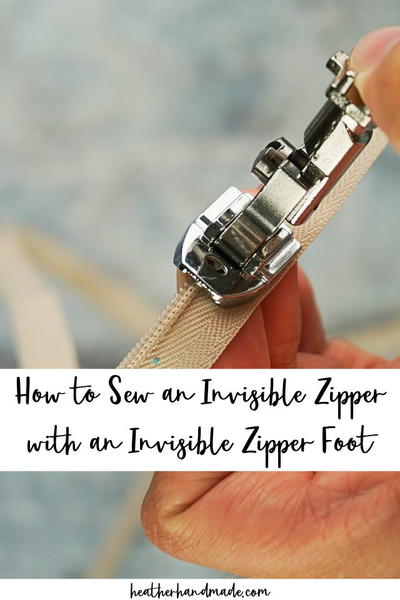 How To Sew An Invisible Zipper Foot With An Invisible Zipper Foot