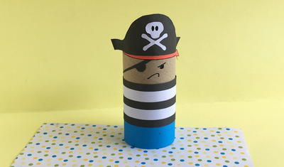 Toilet Paper Roll Pirate Craft For Kids