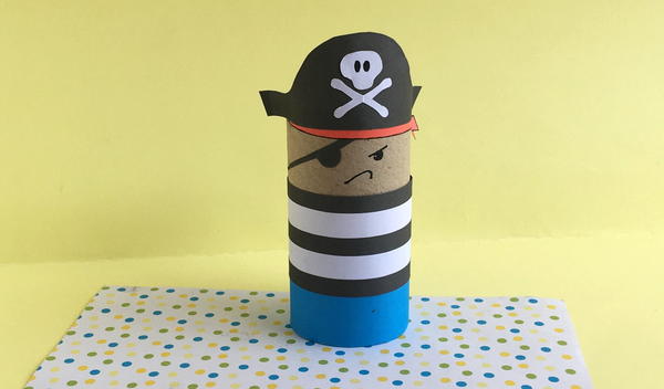 Toilet Paper Roll Pirate Craft For Kids