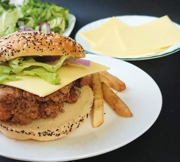 Allergy Friendly Chicken Zinger Burger 