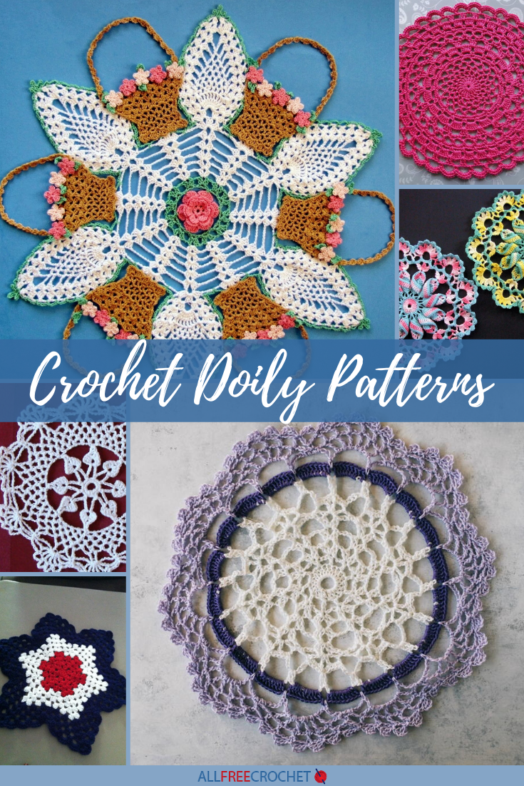 Colourful Crochet Lace Doily