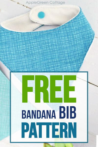Free Bandana Bib Pattern - In 2 Sizes!