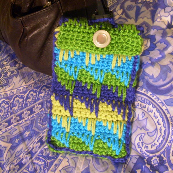 Diamond Spike Stitch Glasses Case