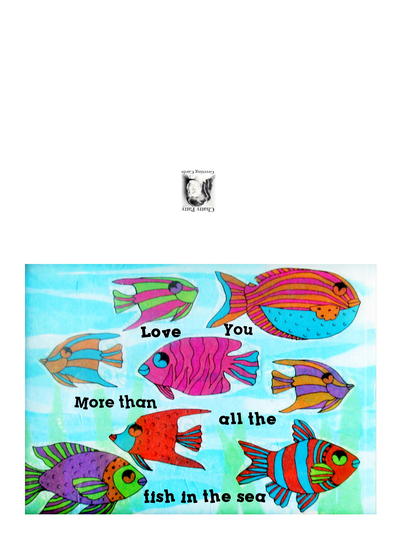 Free Printable Fish Themed Greeting Card