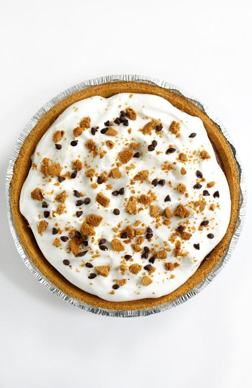 No-bake Vegan S'mores Pie (gluten-free, Allergy-free)