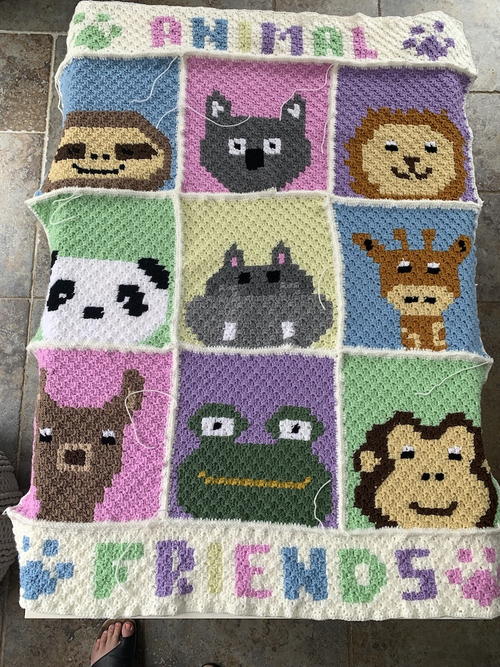 The Animal-a-Long CAL Afghan