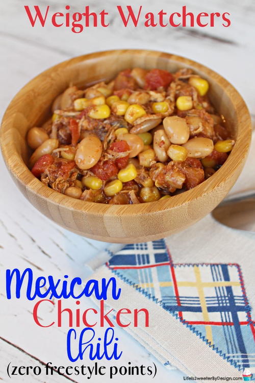 Weight Watchers Slow Cooker Mexican Chicken Chili | RecipeLion.com