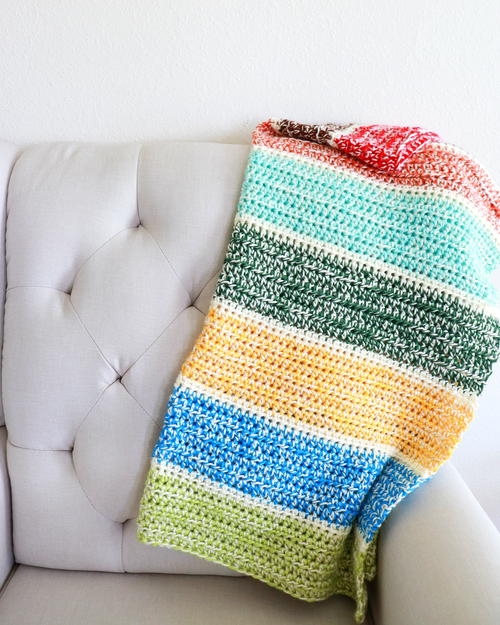 Double Strand Scrap Blanket