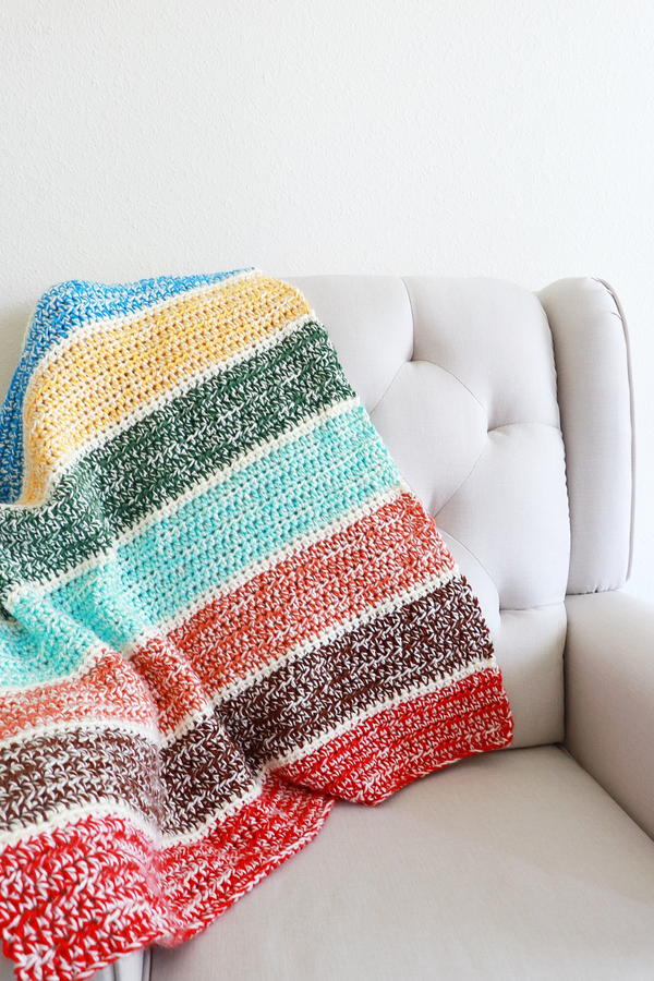 Double Strand Scrap Blanket