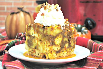 Pumpkin Maple Slow Cooker French Toast