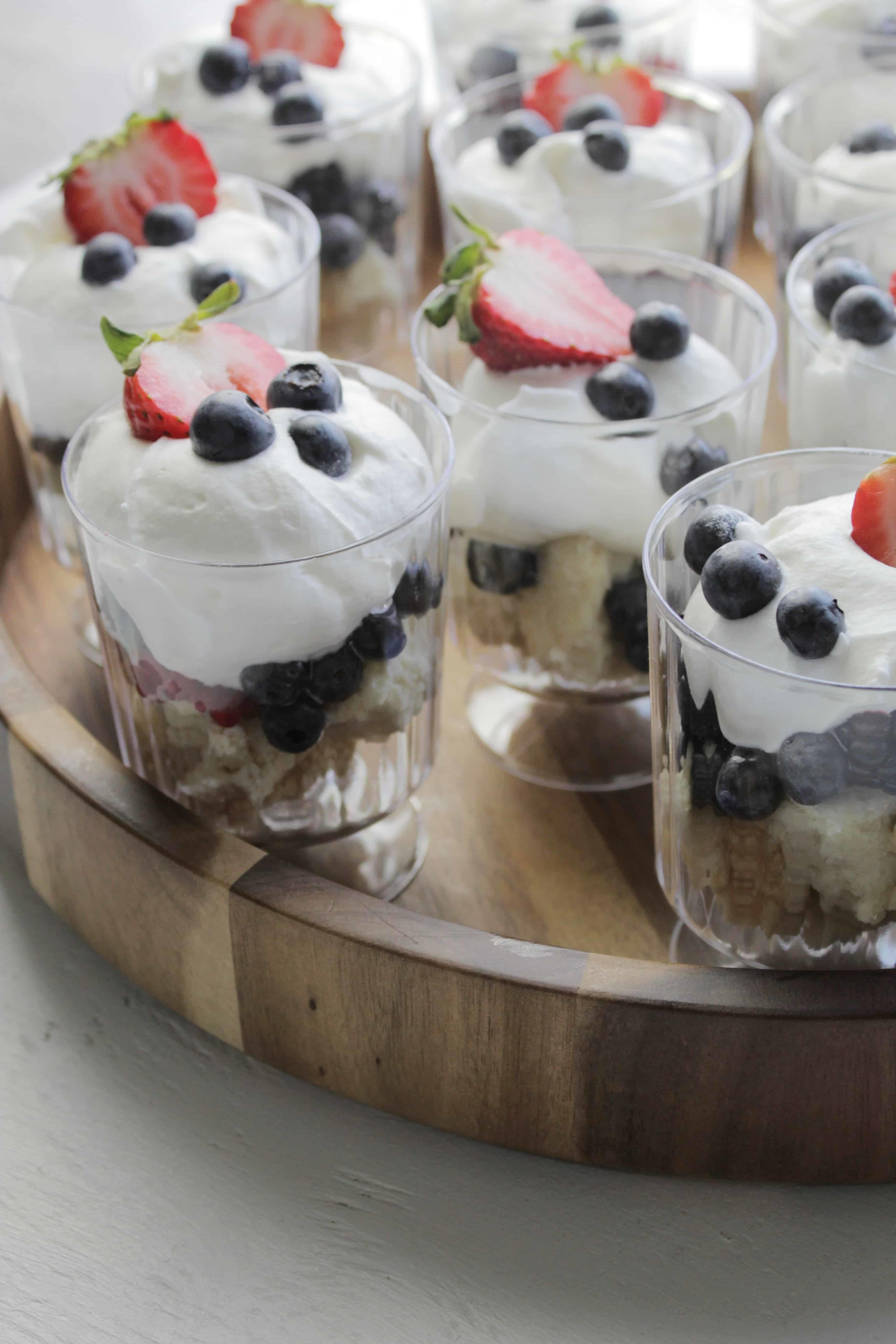 No Bake Fourth Of July Mini Trifle | FaveHealthyRecipes.com