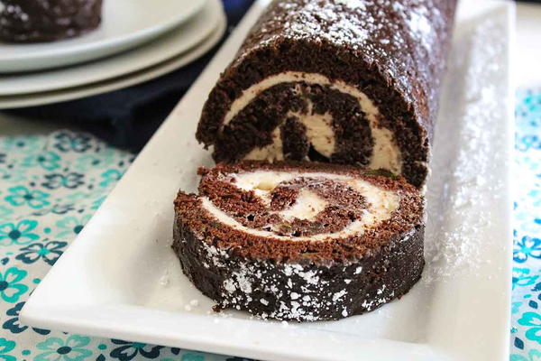Chocolate Zucchini Cake Roll 