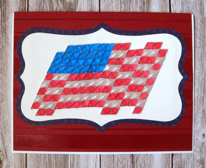 American Flag Card FaveCrafts Com