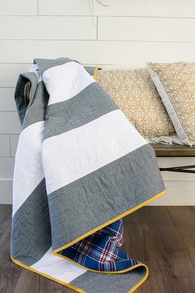 Free and Easy Striped Quilt Pattern