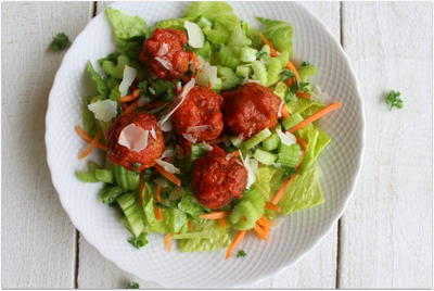 Italian Meatball Salad