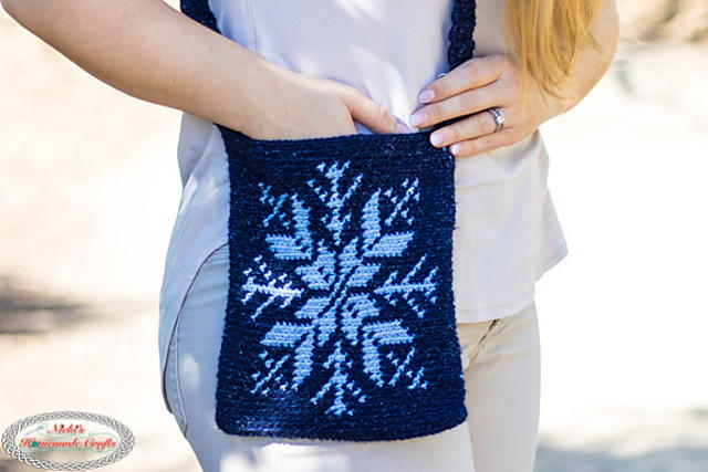 Snowflake Tapestry Bag