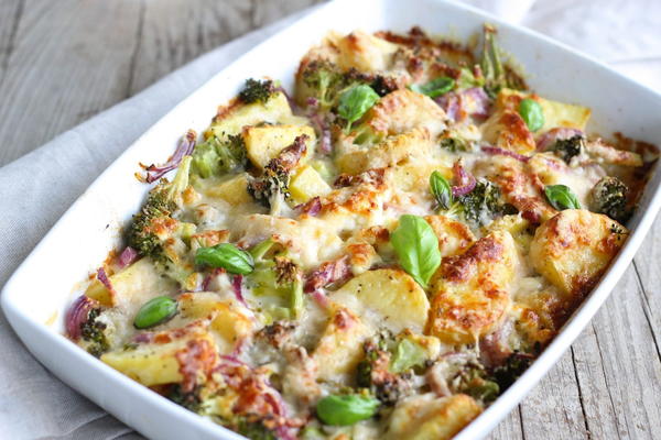 Potato  Broccoli Gratin