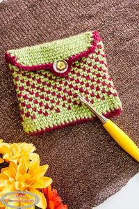 Knit-like Pouch | AllFreeCrochet.com