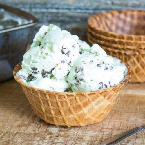 Easy Homemade Mint Chip Ice Cream Recipe