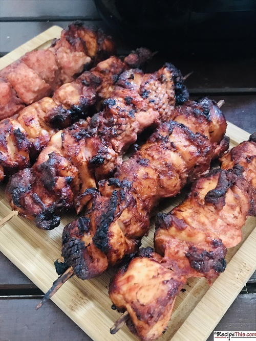 Air Fryer Tandoori Chicken Kebabs